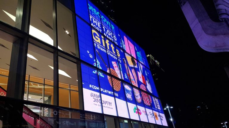 P6 Transparent LED display LED full color แบบโปร่งใส โปร่งแสง มองทะลุได้